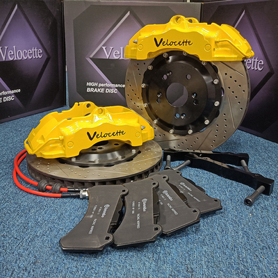 Monoblock forjou os pistões alterados dos compassos de calibre 18Z 6 do freio do carro com mangueiras de aço inoxidável