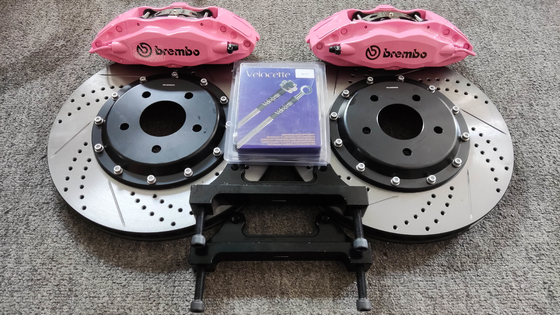 Brembo F50 recondicionado pinças 4pot pinças de freio de carro para mitsubishi lancer