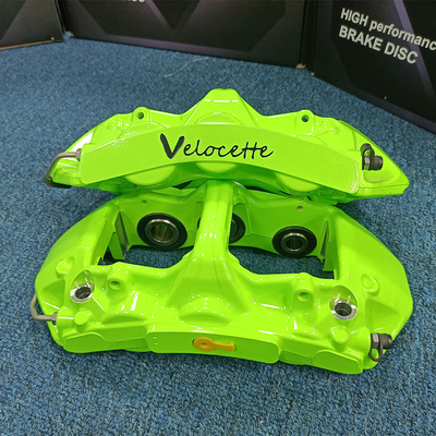 Compasso de calibre verde de 6 pistões da tecnologia do carro GT6 Monoblock com maior poder de travagem