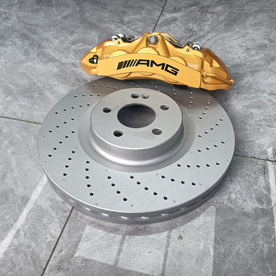 Atualização de pinças de freio de carro Mercedes Benz C200 6 potenciômetros e discos de 355 mm