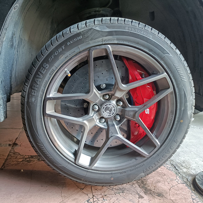 Modificação do carro 10 pinças de freio de pistão discos de cerâmica de carbono para Honda UR-V