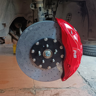 Modificação do carro 10 pinças de freio de pistão discos de cerâmica de carbono para Honda UR-V