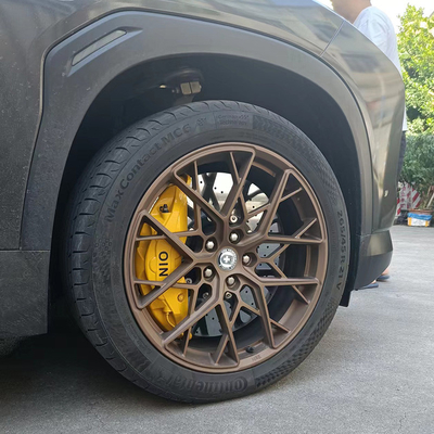 Kit de pinça de freio de 420 mm * 36 mm amarelo grande 10 pinças de pistão adequadas para NIO EC6